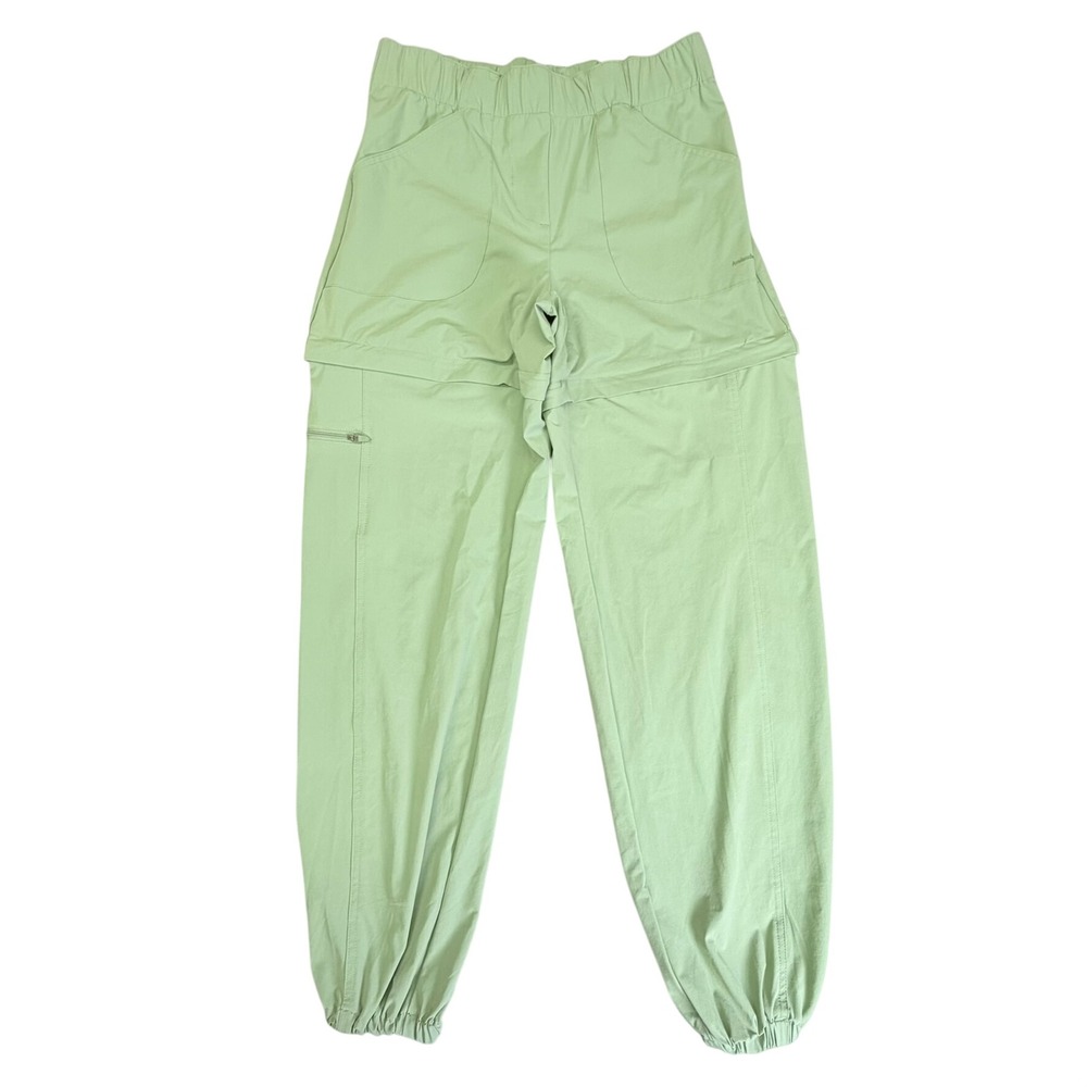 Avalanche Convertible Hiking Pants Womens Small Green Zip Off Joggers Outdoor